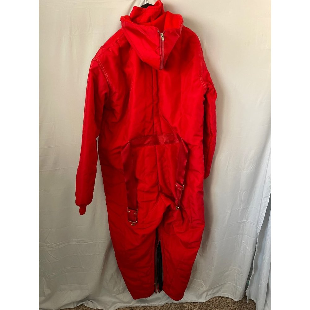 Vintage RefrigiWear Garment Red Insulated Overall/Suit - Picture 6 of 14